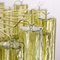 Lámpara de araña Tronchi de cristal de Murano verde, años 80, Imagen 10