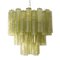 Murano Green Glass Tronchi Chandelier, 1980s 2