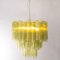 Murano Green Glass Tronchi Chandelier, 1980s 3