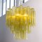 Murano Green Glass Tronchi Chandelier, 1980s 7