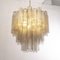 Murano Grey Glass Tronchi Chandelier, 1980s 7