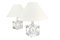 Crystal Cubic Table Lamps from Royal Leerdam, 1970s, Set of 2, Image 1