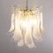 Murano Glass Crystal and White Glass Petal Ceiling Lamp, 1990s 10