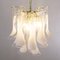 Murano Glass Crystal and White Glass Petal Ceiling Lamp, 1990s, Image 10