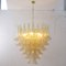 Murano Gold Glass Petal Chandelier, Italy, Image 8