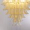 Lámpara de araña con pétalos de cristal de Murano dorado, Italia, Imagen 11