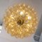 Murano Gold Glass Petal Chandelier, Italy, Image 6
