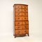 Antique Burr Walnut Chest on Chest of Drawers, 1890s 1
