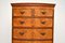 Antique Burr Walnut Chest on Chest of Drawers, 1890s 6