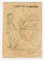 Mino Maccari, Figures, Pencil Drawing, Mid-20th Century, Image 1