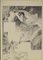 Französische Künstlerin, Frau, Tuschezeichnung, Mitte des 20. Jahrhunderts 1