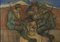Aroldo Bonzagni, Soldados, Pastel sobre cartón, Principios del siglo XX, Enmarcado, Imagen 3