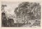 Aguafuerte, tres paisajes románticos, siglo XIX. Juego de 3, Imagen 2