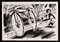Norbert Meyre, Bicycle, Drawing in Ink, Mid-20th Century 1