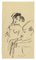 Mino Maccari, The Nude and Elderly, Zeichnung, 1950er 1