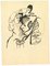 Mino Maccari, The Figures, Ink Drawing, 1950s 1
