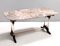 Vintage Beech Coffee Table with Rectangular Marble Breccia Pernice Top, 1960s, Image 3