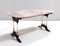 Vintage Beech Coffee Table with Rectangular Marble Breccia Pernice Top, 1960s, Image 4