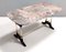 Vintage Beech Coffee Table with Rectangular Marble Breccia Pernice Top, 1960s 1