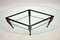 Vintage Italian Steel and Copper Coffee Table, 1960s 3