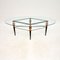 Vintage Italian Steel and Copper Coffee Table, 1960s 2