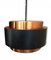 Vintage Black and Copper Pendant Lamp by Jo Hammerborg, 1960 2