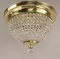 Ceiling Light in Cut Glass Spheres, France, 1950s, Image 1