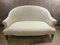 French White Upholstered 2-Seat Sofa 11