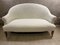 French White Upholstered 2-Seat Sofa 1