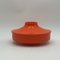 Space Age Ufo Orange Plastic Jar by Luigi Massoni for Guzzini, 1960s 1