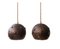 Ball Bubble Glass and Copper Pendant Lamps by Nanny Still for Raak Finland, 1960s, Set of 2 11