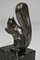Art Deco Eichhörnchen Buchstützen aus versilberter Bronze von Marcel Guillemard, 1920er, 2er Set 14
