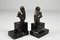 Art Deco Squirrel Bookends in Silvered Bronze by Marcel Guillemard, 1920s, Set of 2, Image 2