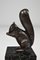 Fermalibri Art Déco a forma di scoiattolo in bronzo argentato di Marcel Guillemard, anni '20, set di 2, Immagine 10