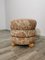 Pouf Vintage en Tissu Beige 11