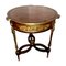 Tavolino antico in stile Luigi XVI in legno dorato e intarsiato, Immagine 6