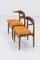 Chaises en Corne de Vache par Knud Faerch, 1950s, Set de 2 3