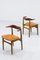 Chaises en Corne de Vache par Knud Faerch, 1950s, Set de 2 1