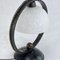Art Deco Wrought Iron Table Lamp attributed to Schneider, 1930s, Image 2
