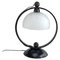 Art Deco Wrought Iron Table Lamp attributed to Schneider, 1930s 1