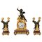 Napoleon III Mantel Clock, 19th Century, Set of 3 1