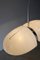 Lámpara colgante blanca atribuida a Lamperti, Italia, años 70, Imagen 7