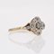 20th Century French Belle Epoque 18 Karat Yellow White Gold Clover Ring with Diamonds 4