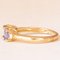 Vintage Ring in 9k Yellow Gold with Tanzanites and Brilliant Cut Diamonds, 2004 2