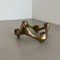 Mid-Century Brutalist Bronze Candleholder attributed to Michael Harjes, Germany, 1960s 4