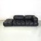 Italian Modern Camaleonda Modular Sofa in Black Leather by Bellini for B&B Italia / C&B Italia, 1970s, Set of 3, Image 7