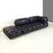 Italian Modern Camaleonda Modular Sofa in Black Leather by Bellini for B&B Italia / C&B Italia, 1970s, Set of 3, Image 2