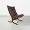 Siesta Armchair in Wood and Leather by Ingmar Relling for Westnofa Vestlandske, 1970s 2