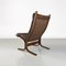 Siesta Armchair in Wood and Leather by Ingmar Relling for Westnofa Vestlandske, 1970s 6
