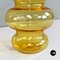 Jarrones italianos de cristal de Murano soplado amarillo de Carlo Nason, años 70. Juego de 3, Imagen 13